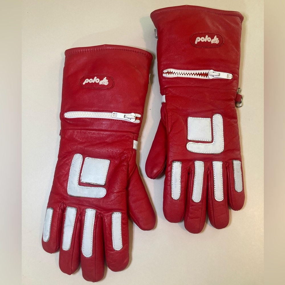Vintage Polo German Motorcycle Gloves
